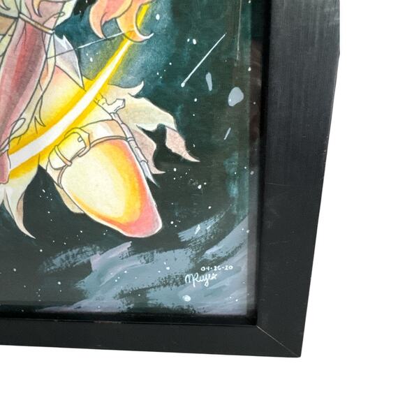 Artemis Greek God Diana Romantic Print Signature M. Reyes - Picture 4 of 10